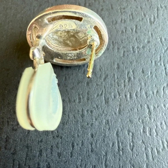 Michael Dawkins Earrings Sterling Silver Pierced Floral design - Picture 6 of 6